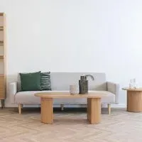 Boavista Oval Coffee Table - Natural Wood