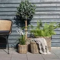 Bogor Round Baskets Set of 4 - Brown, Kubu Rattan