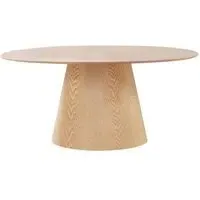 Bolton 6-Seater Oval Pedestal Dining Table - Natural