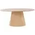 Bolton 6-Seater Oval Pedestal Dining Table - Natural