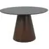 Bolton Round 4-Seater Dining Table - Dark Brown, Wood
