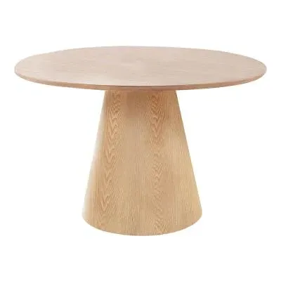 Bolton Round 4-Seater Dining Table - Natural, Wood