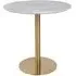 Bolzano Round Dining Table - White, Marble Effect