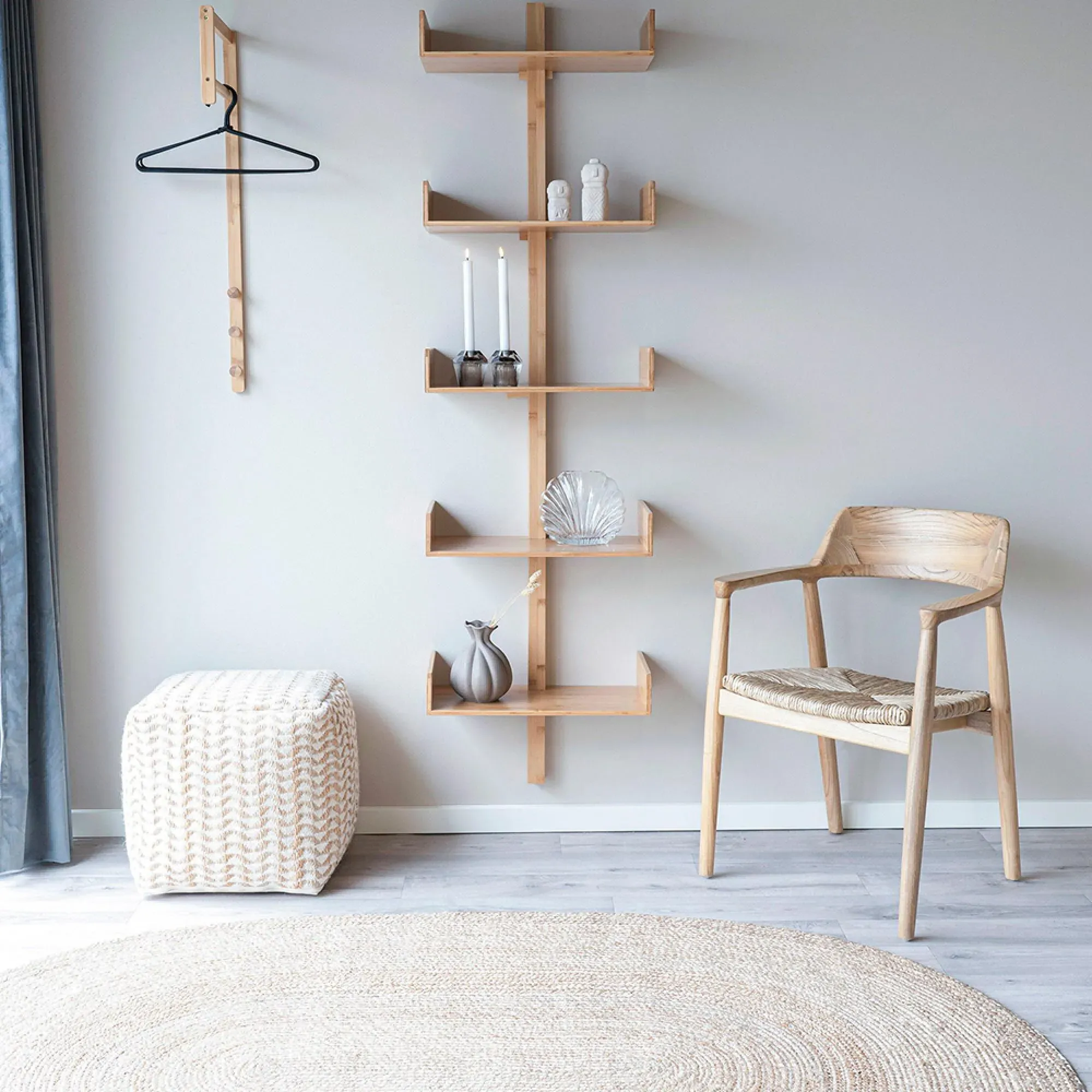 Bombay Oval Jute Rug - Natural