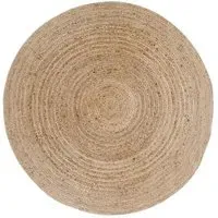Bombay Round Rug - Natural, Jute