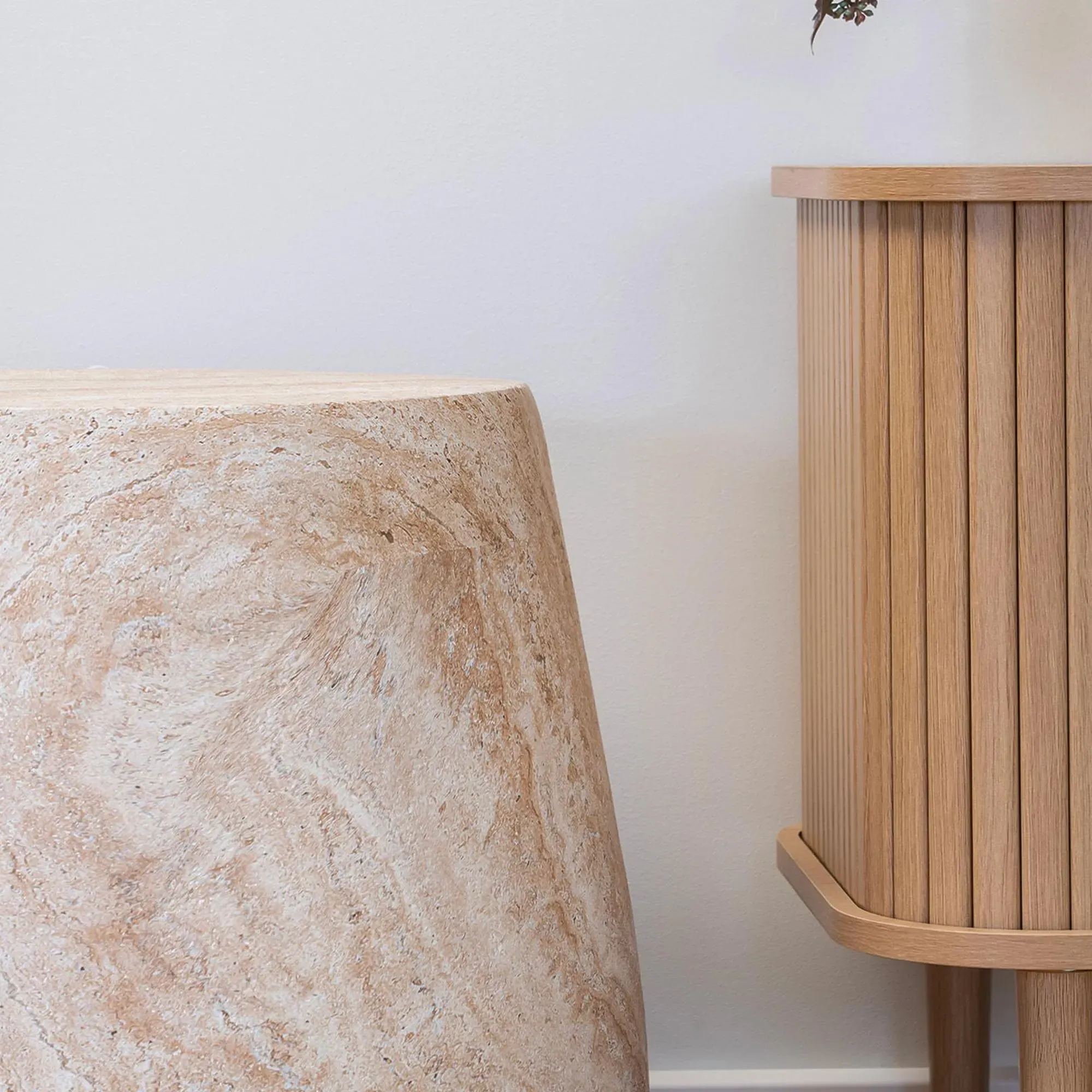 Bonn Round Side Table - Natural