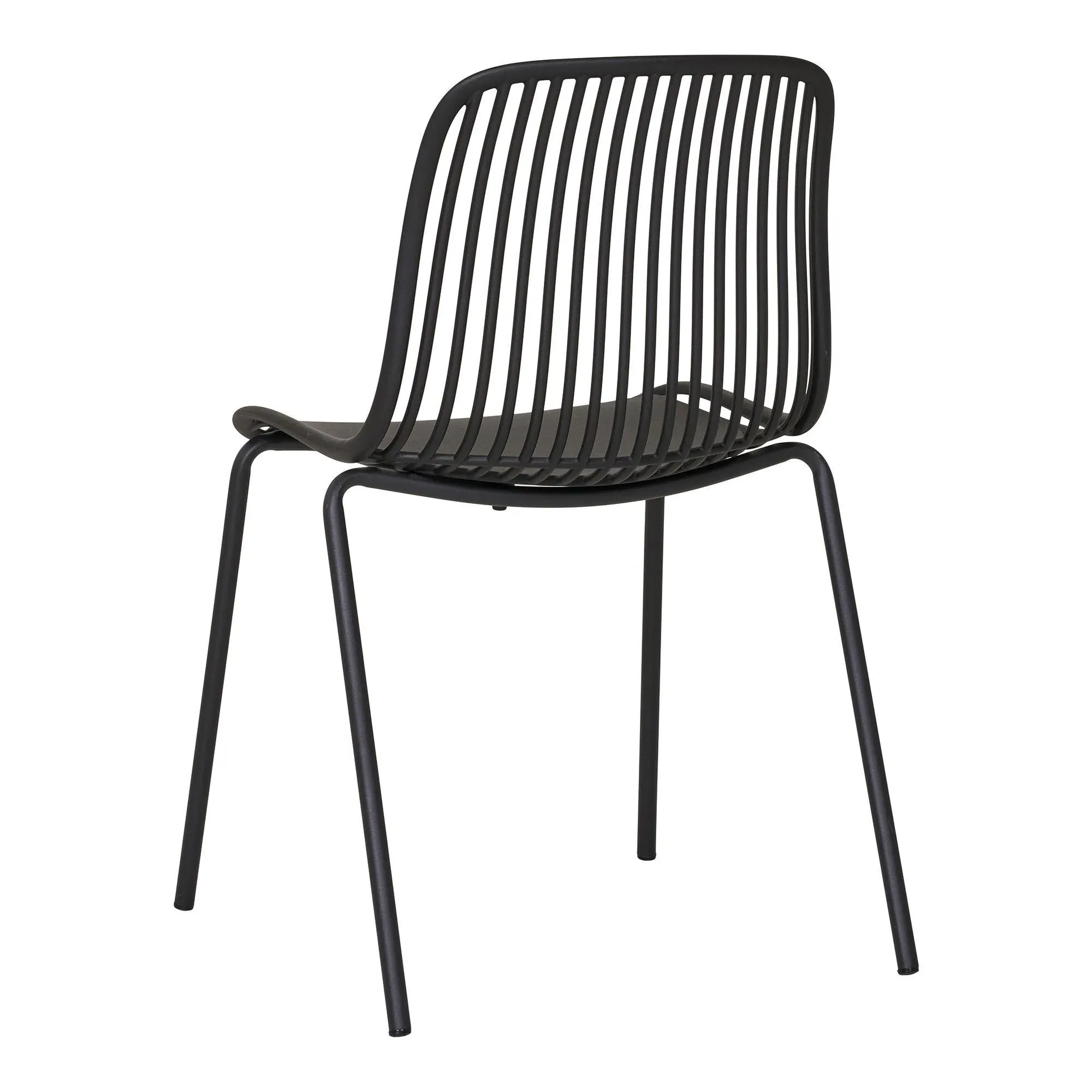 Branson Metal Dining Chair Set of 4 - Black