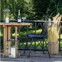 Branson Metal Dining Chair Set of 4 - Black