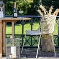 Branson Metal Dining Chair Set of 4 - Sand