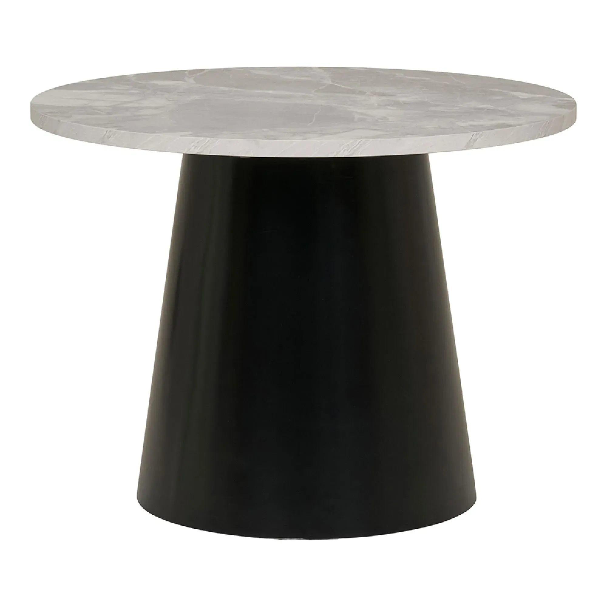 Brito Round Coffee Table - Grey, Marble Effect