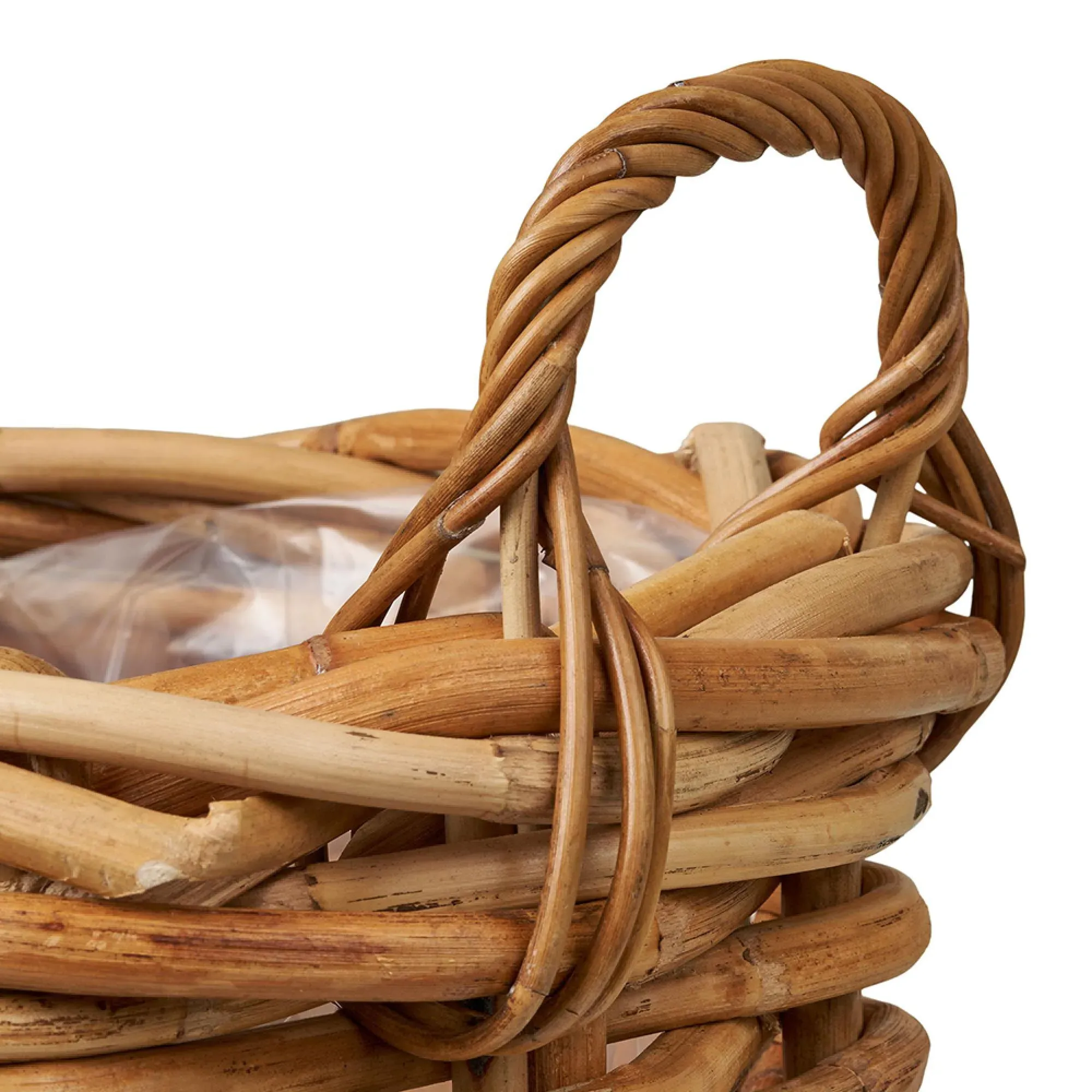 Burton Rattan Basket Set of 3 - Natural