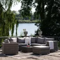 Calvi Lounge Set - Kubu, Fabric and Polyrattan