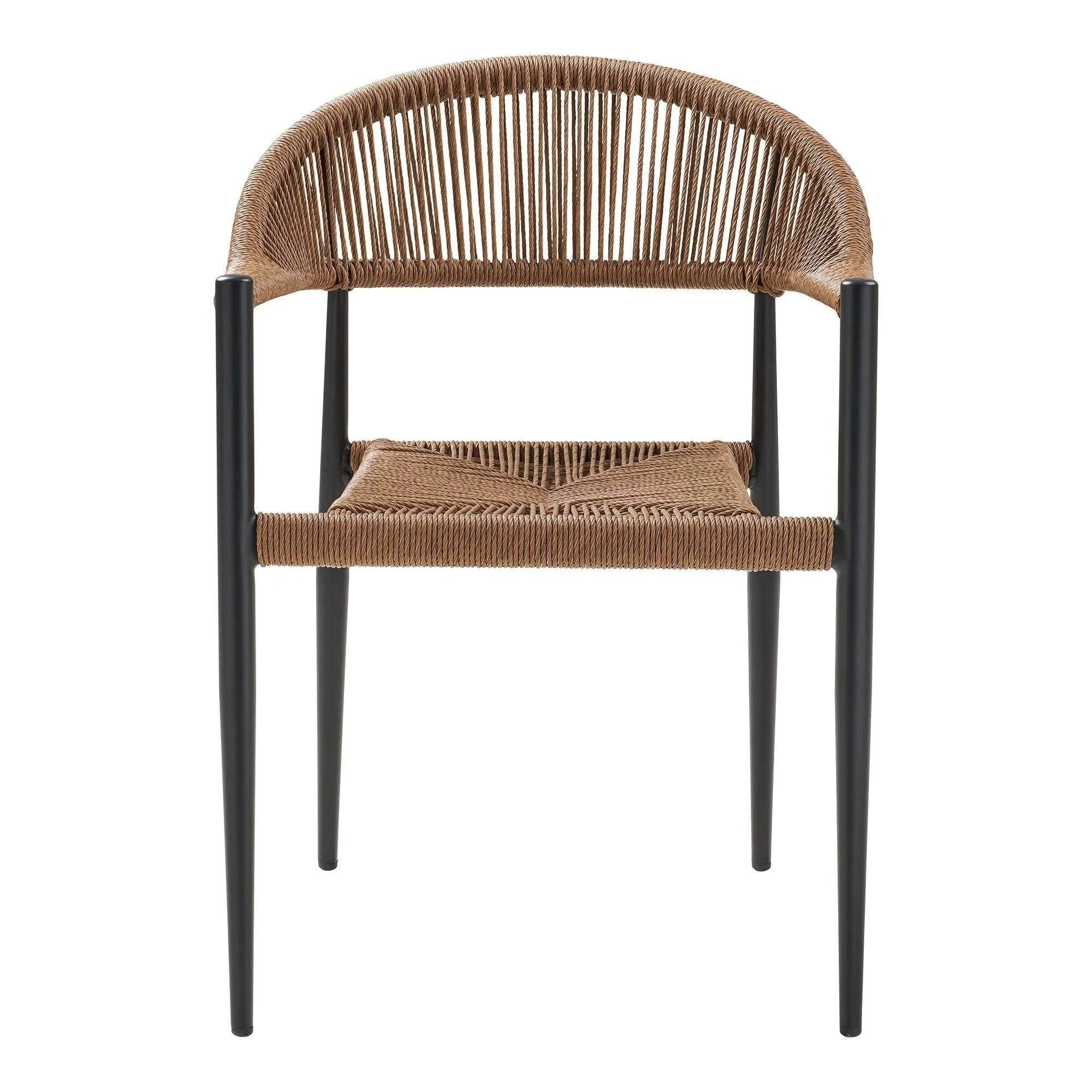 Canari Curved Dining Armchair - Natural, Rattan