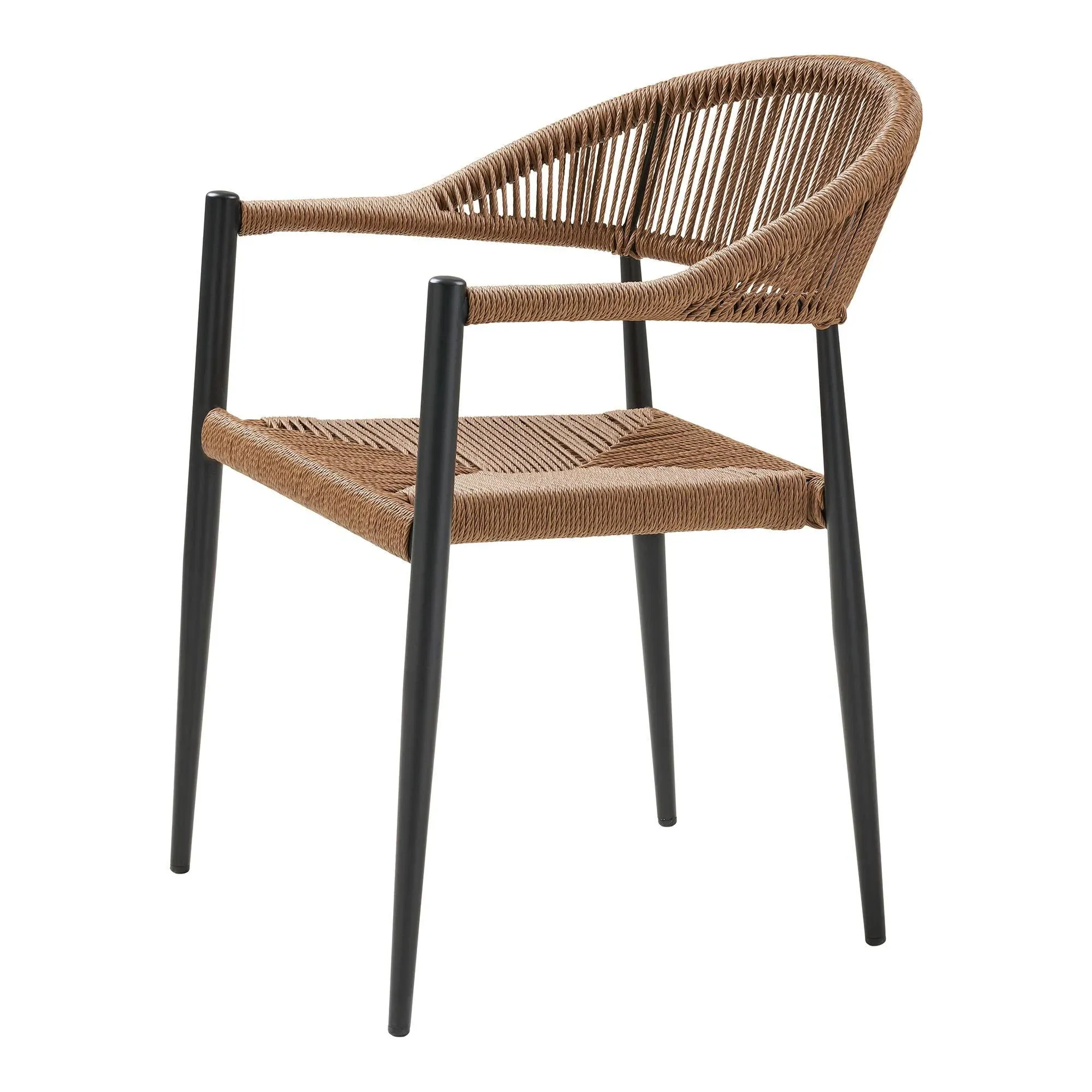 Canari Curved Dining Armchair - Natural, Rattan