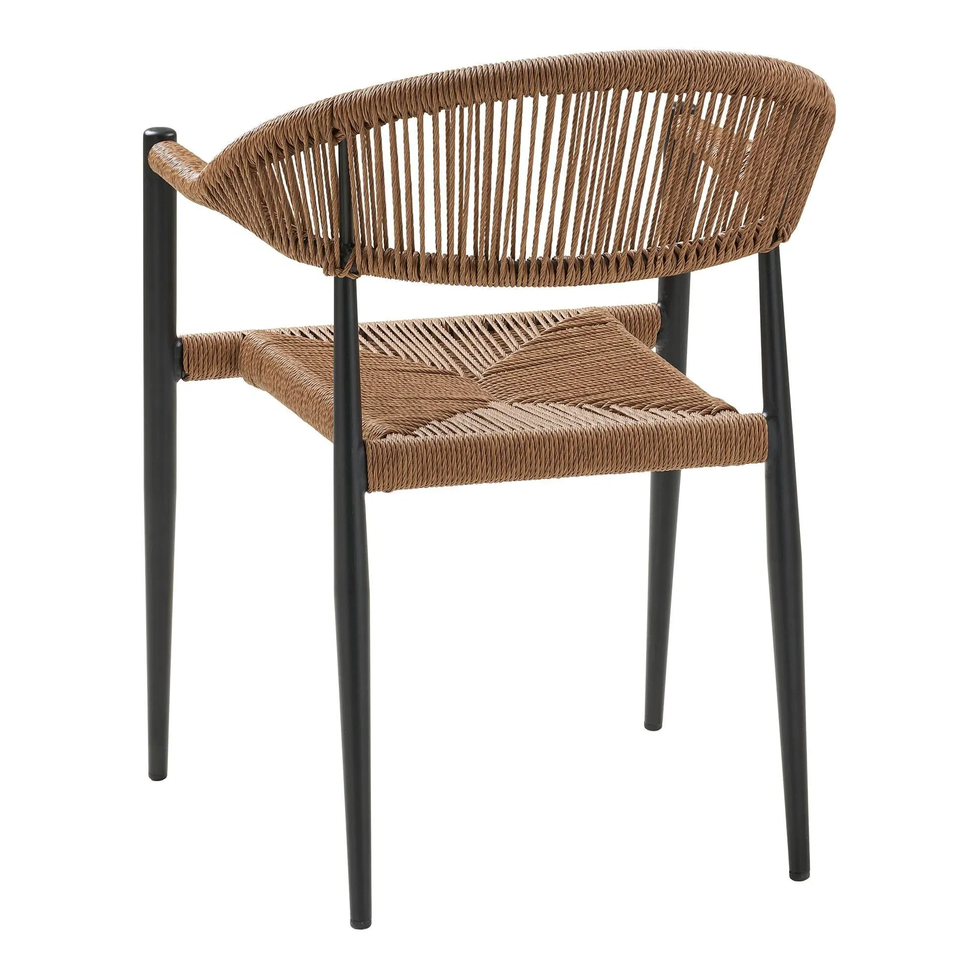 Canari Curved Dining Armchair - Natural, Rattan