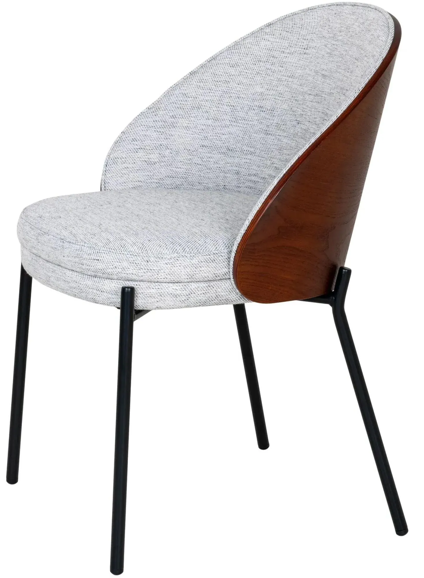 Canelas Fabric Dining Chair - Light Grey