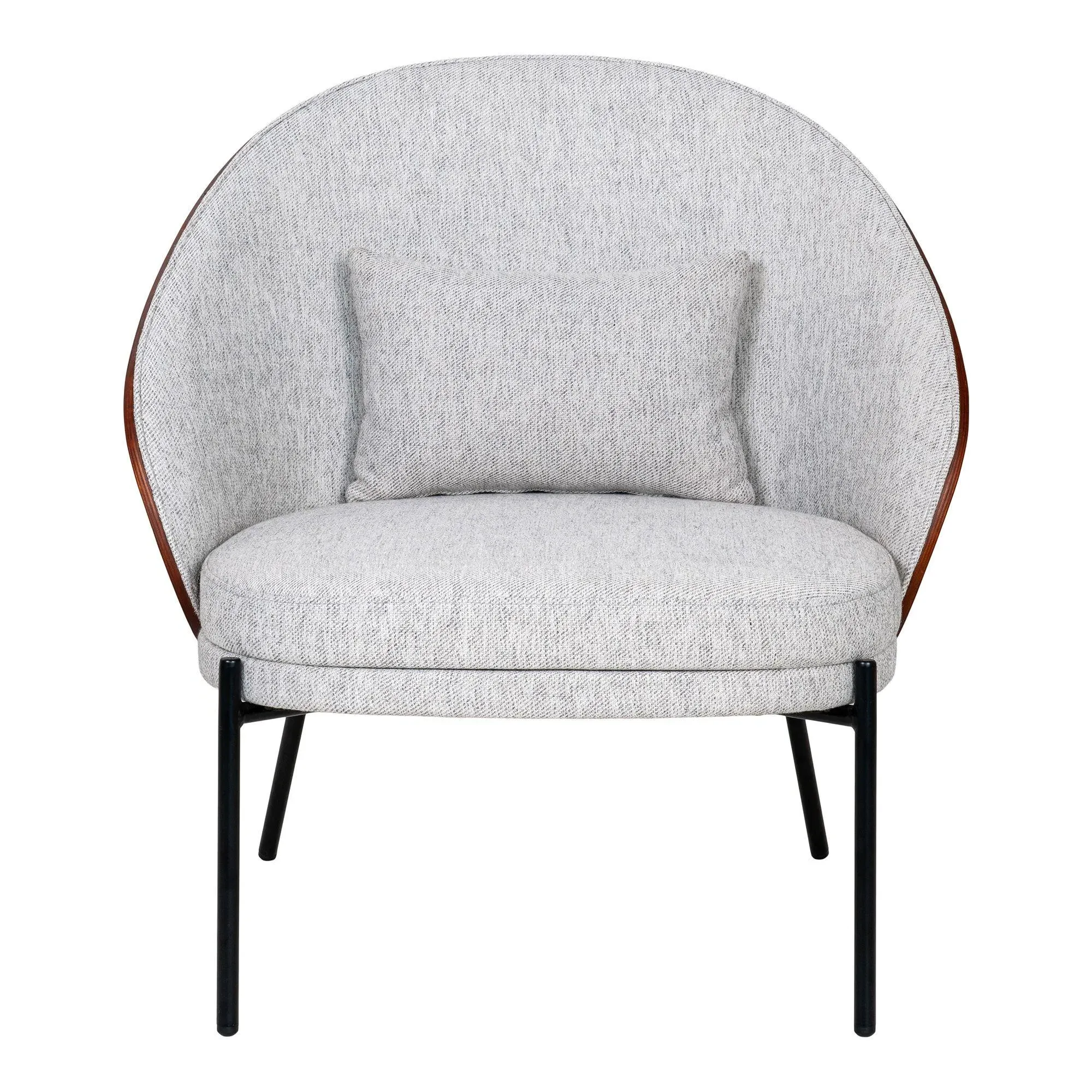 Canelas Lounge Chair - Light Grey, Fabric