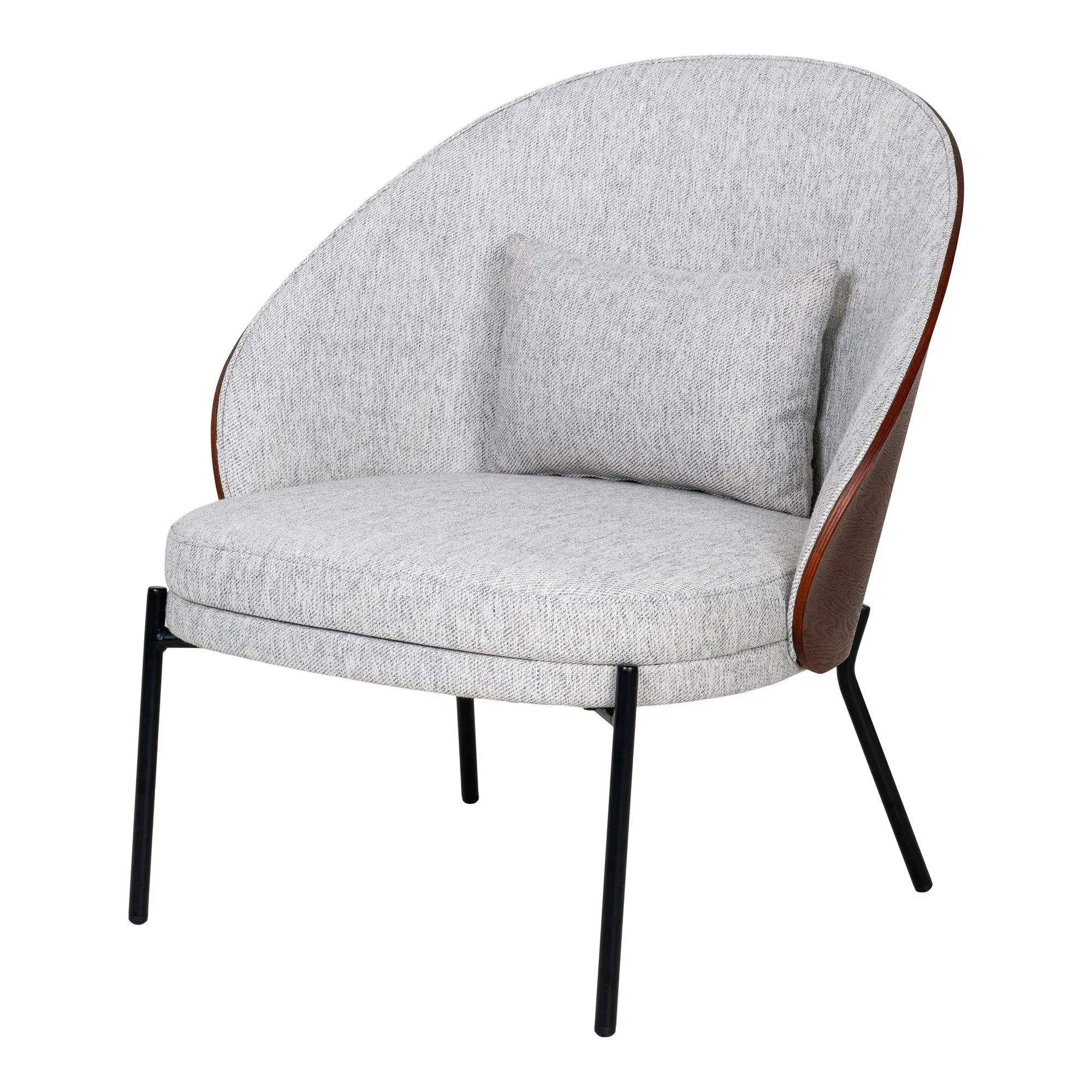 Canelas Lounge Chair - Light Grey, Fabric