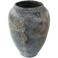 Capelo Large Decoration Pot - Grey, Terracotta