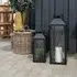Casa Metal Lantern Set - Black