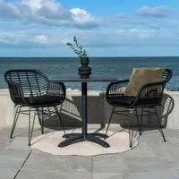 Chicago Square Bistro Table - Grey, Wood