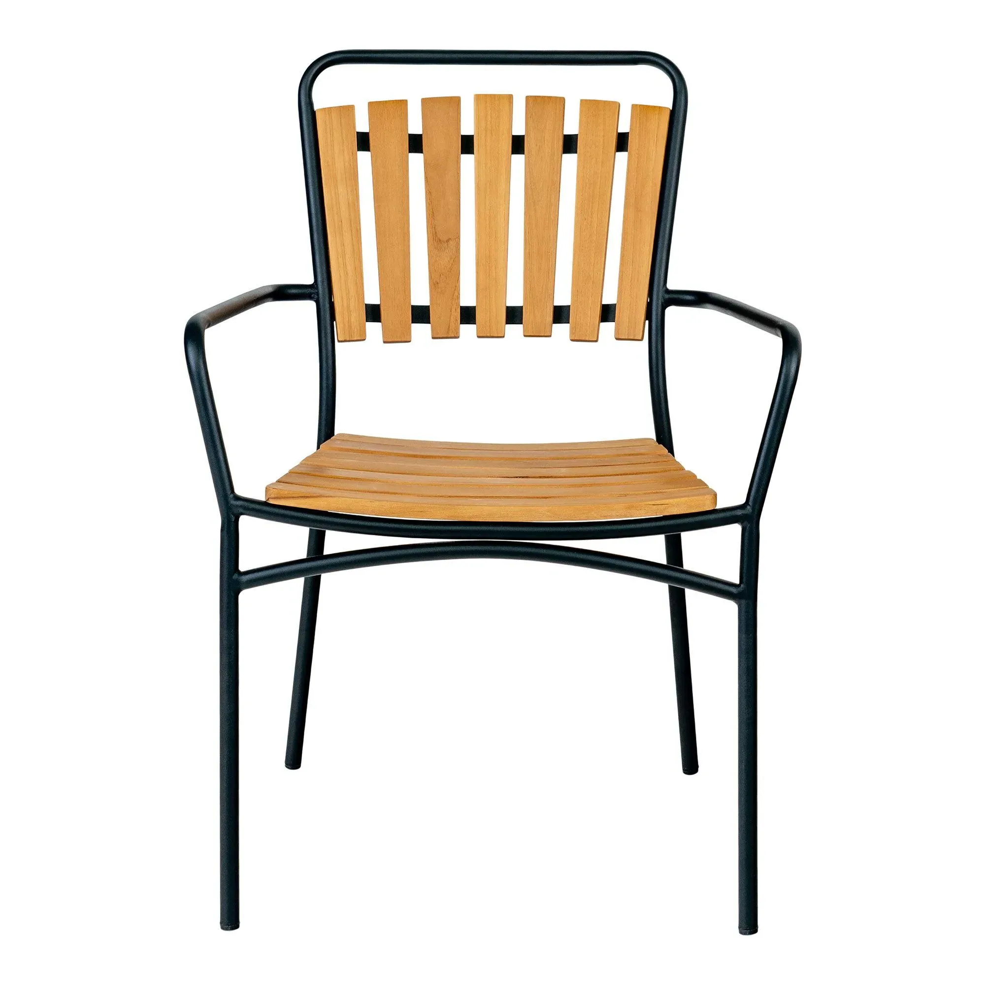 Cleveland Garden Dining Chair Set of 4 - Natural, Teak Wood