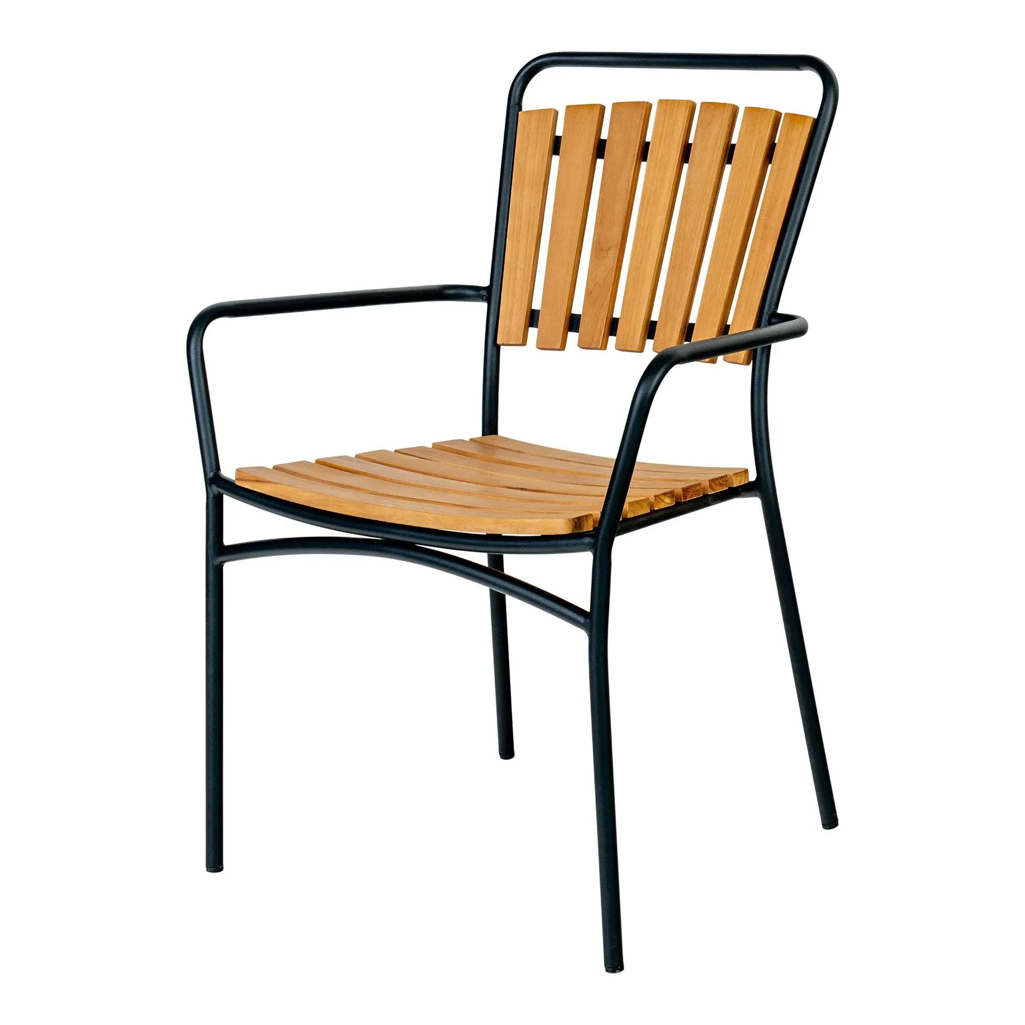 Cleveland Garden Dining Chair Set of 4 - Natural, Teak Wood