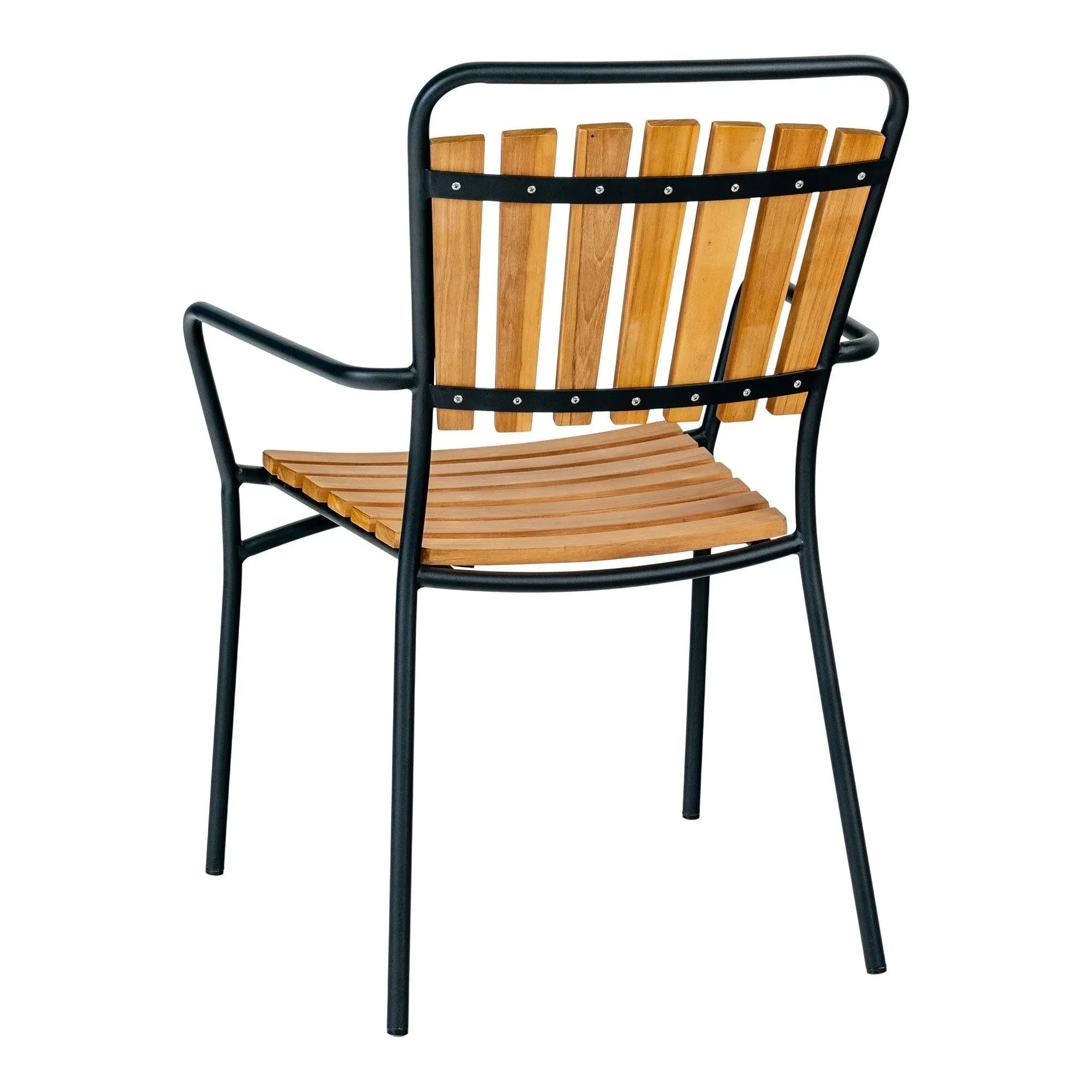 Cleveland Garden Dining Chair Set of 4 - Natural, Teak Wood