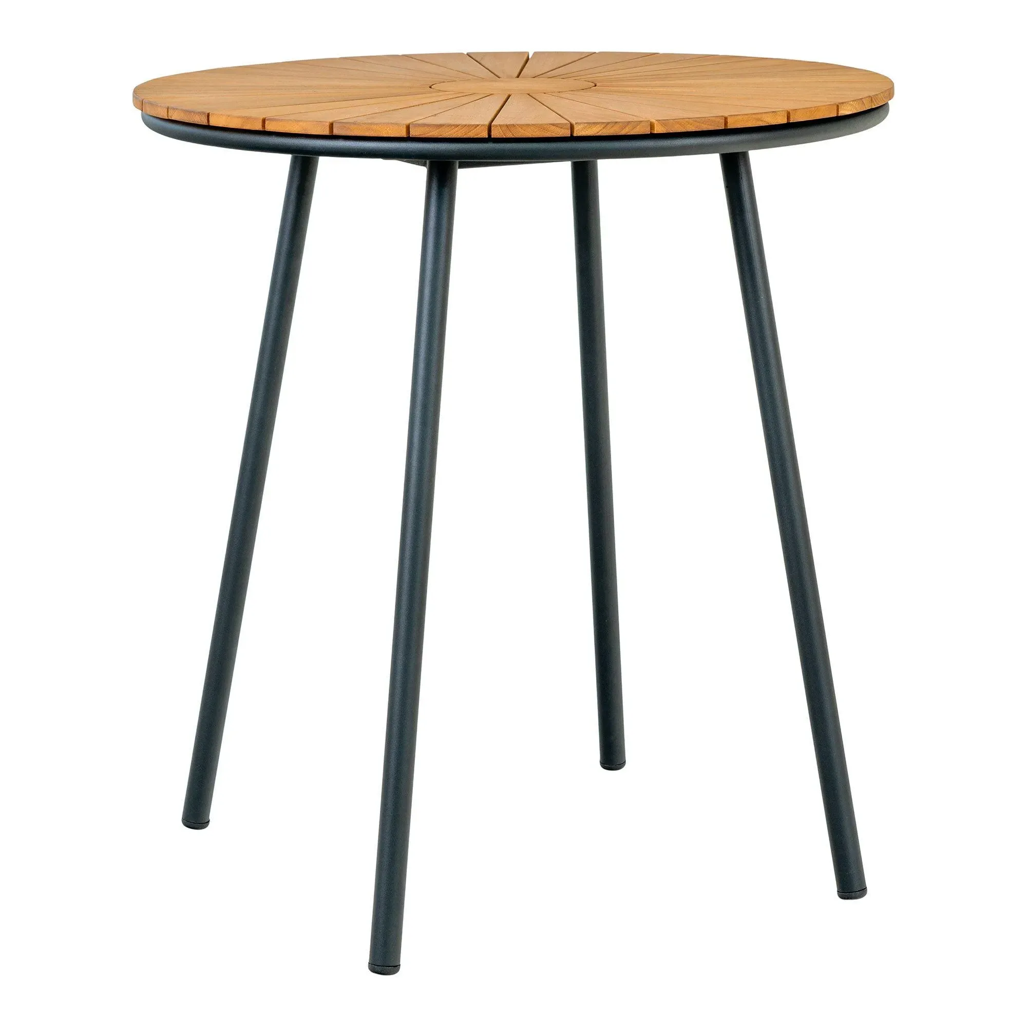 Cleveland Round Garden Side Table - Natural, Teak Wood