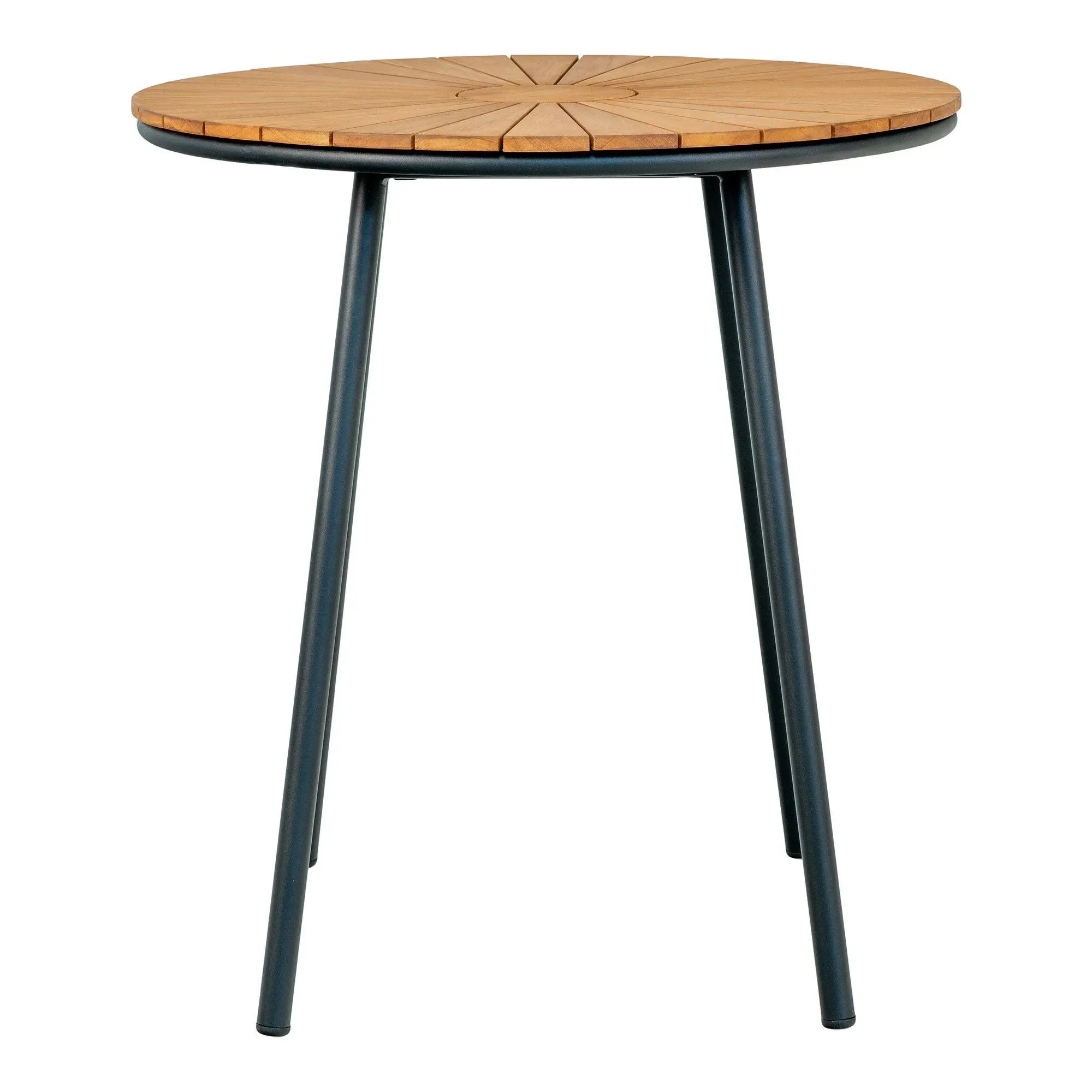 Cleveland Round Garden Side Table - Natural, Teak Wood