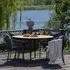 Cleveland Teak 4-Seater Round Garden Dining Set - Natural
