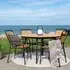 Cleveland Teak 4-Seater Round Garden Dining Set - Natural
