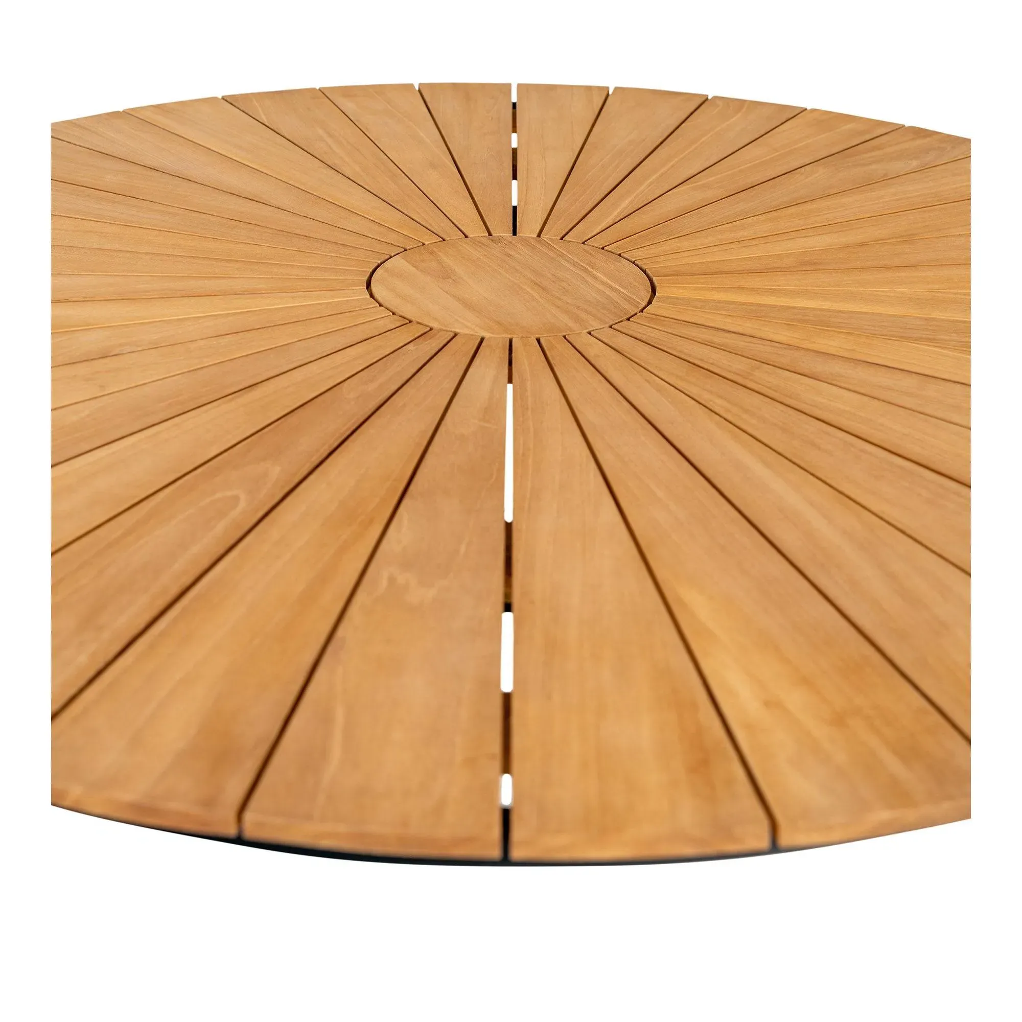 Cleveland Teak Round Garden Dining Table - Natural