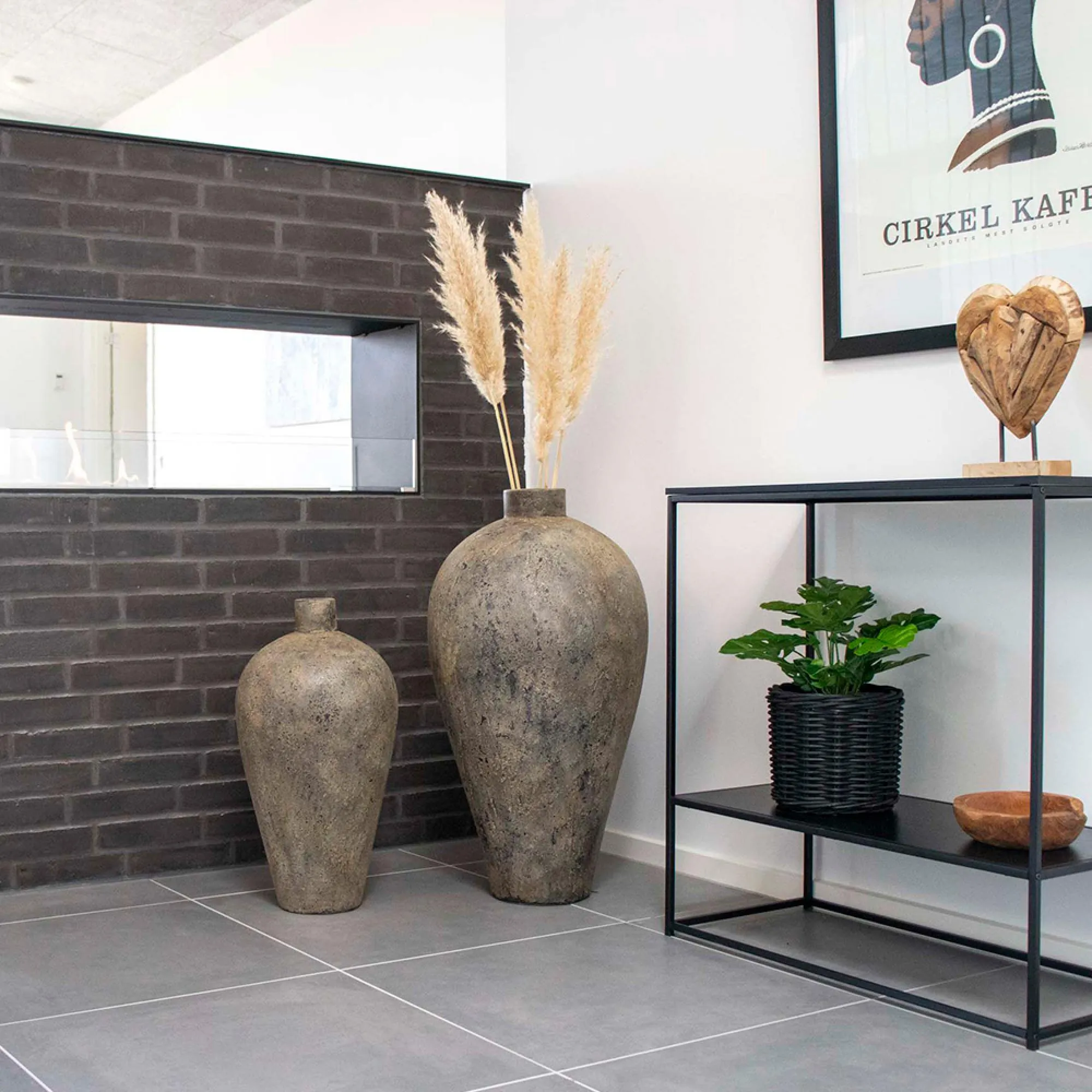 Corvo Decoration Pot - Brown, Terracotta