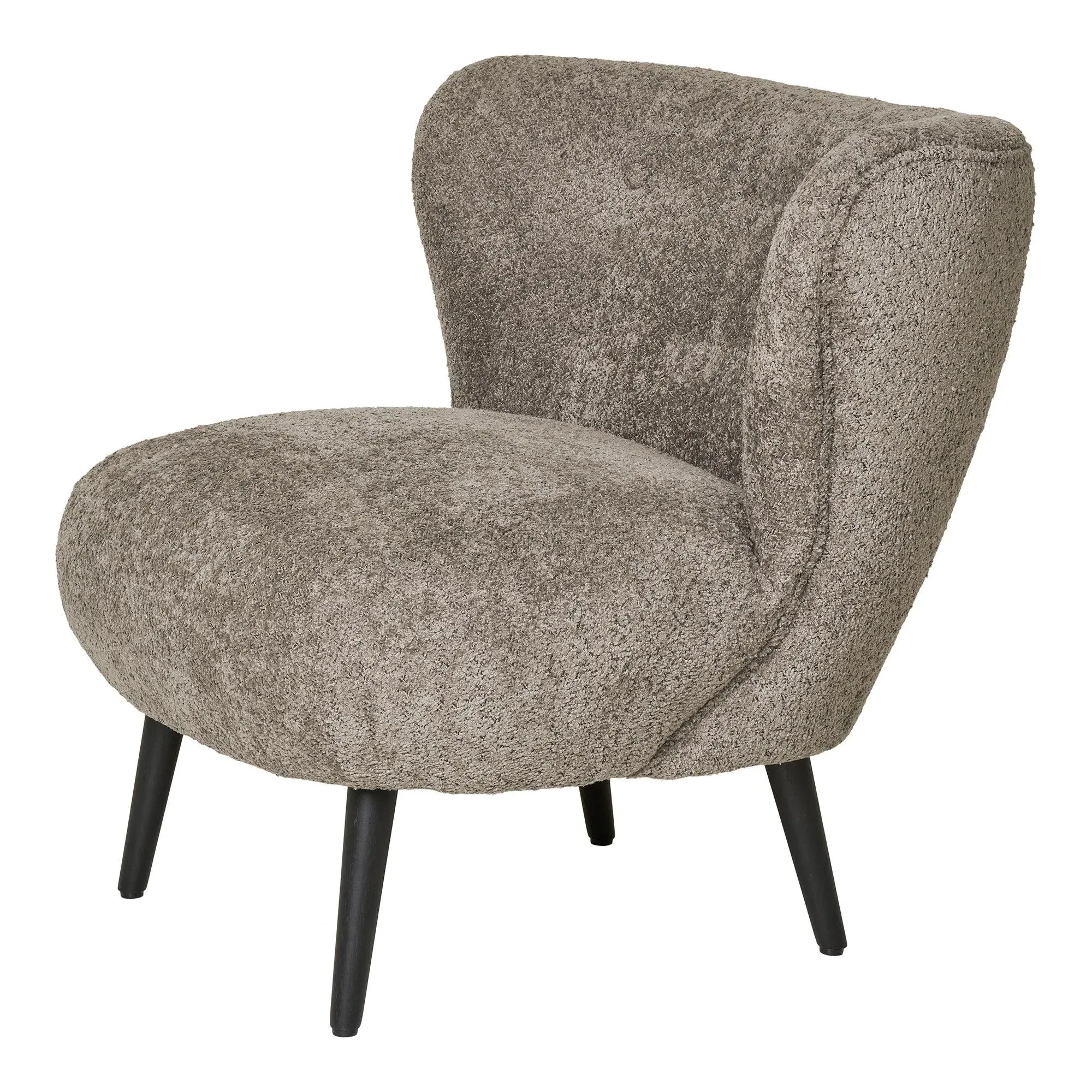 Covelo Lounge Chair - Brown, Fabric