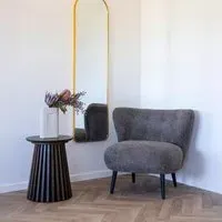 Covelo Lounge Chair - Brown, Fabric