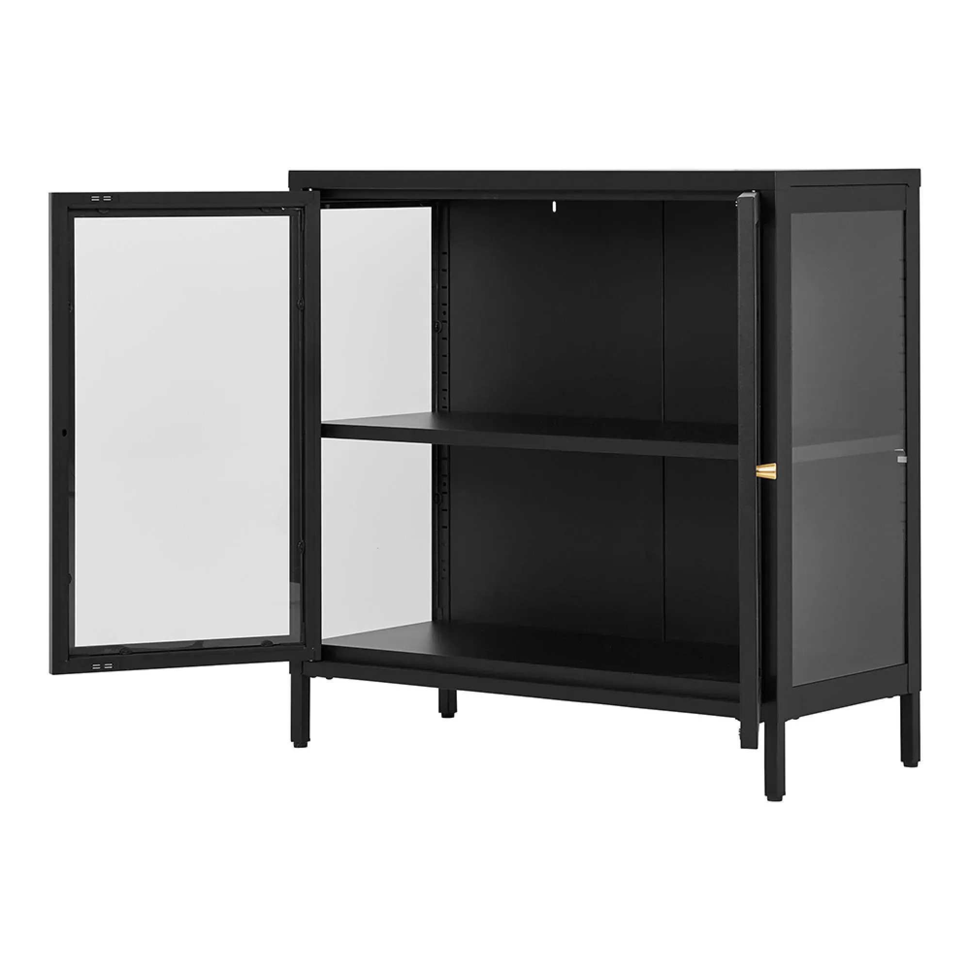 Dalby 2 Door Cabinet - Black, Metal