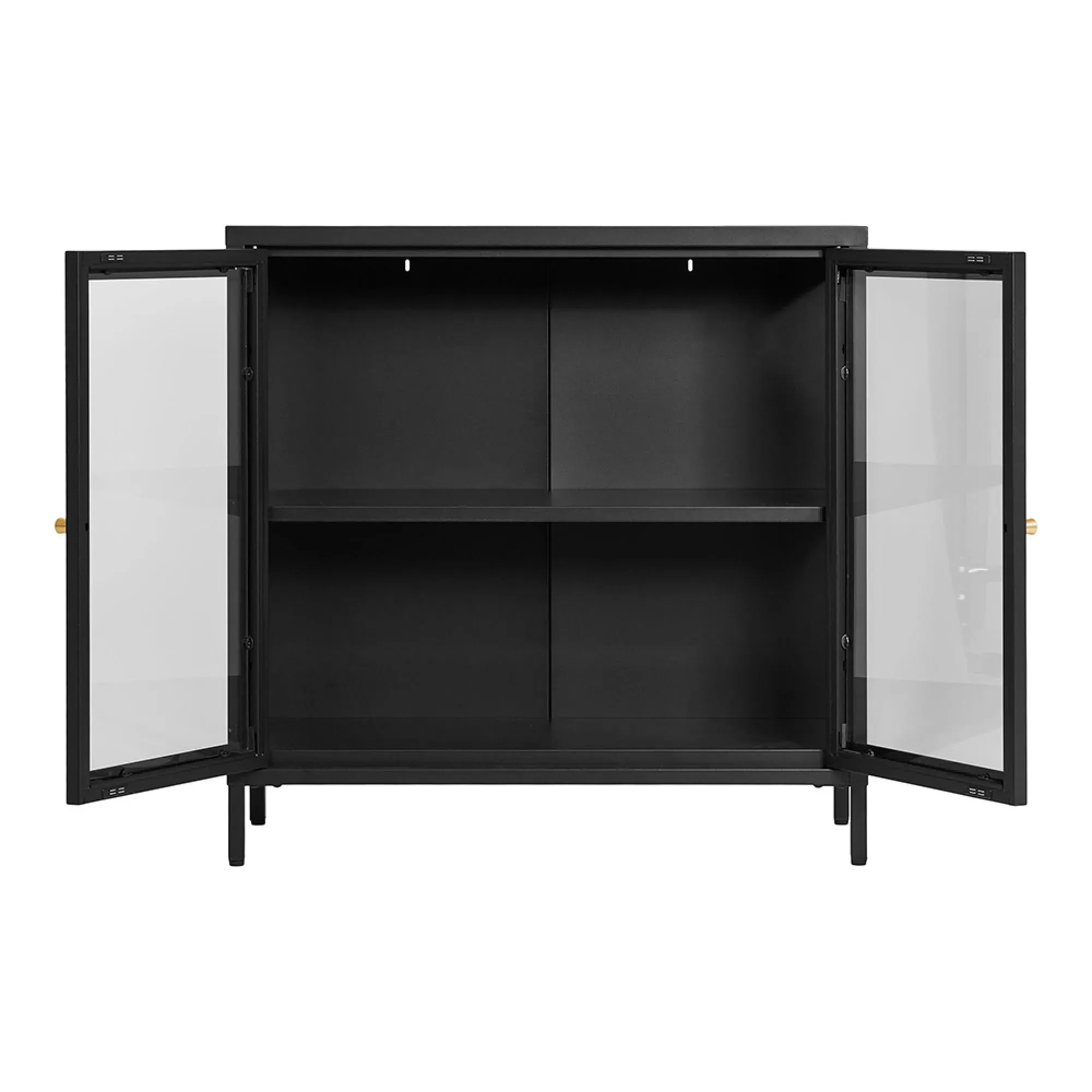 Dalby 2 Door Cabinet - Black, Metal