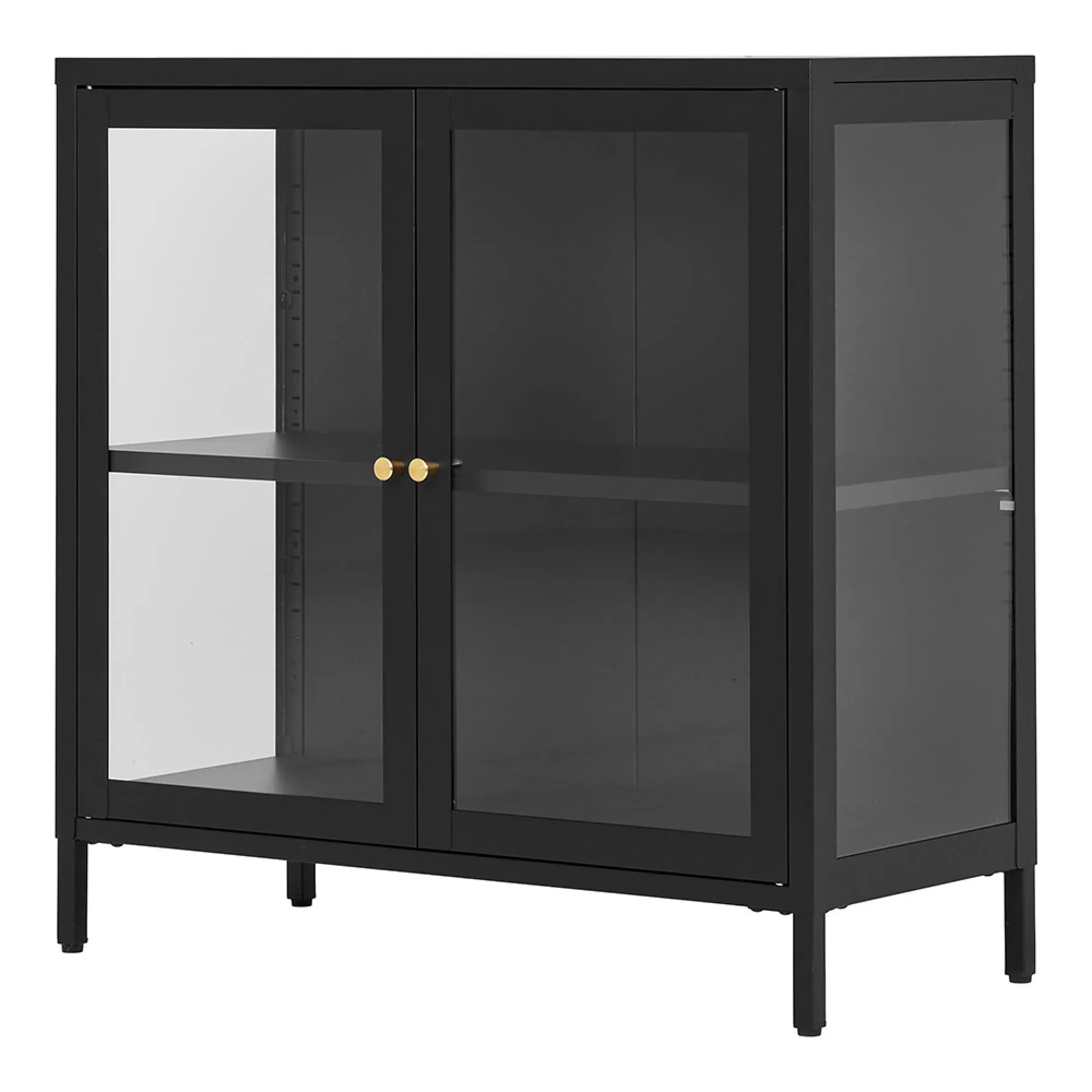 Dalby 2 Door Cabinet - Black, Metal
