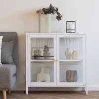 Dalby 2 Door Cabinet - White, Metal