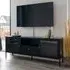 Dalby Metal TV Unit with Storage - Black
