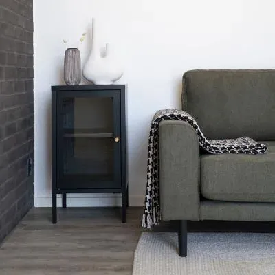 Dalby Narrow Cabinet - Black, Metal image