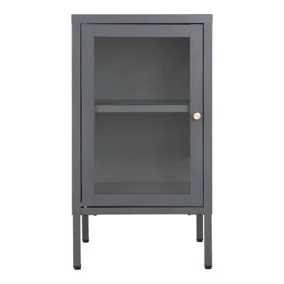 Dalby Narrow Cabinet - Grey, Metal