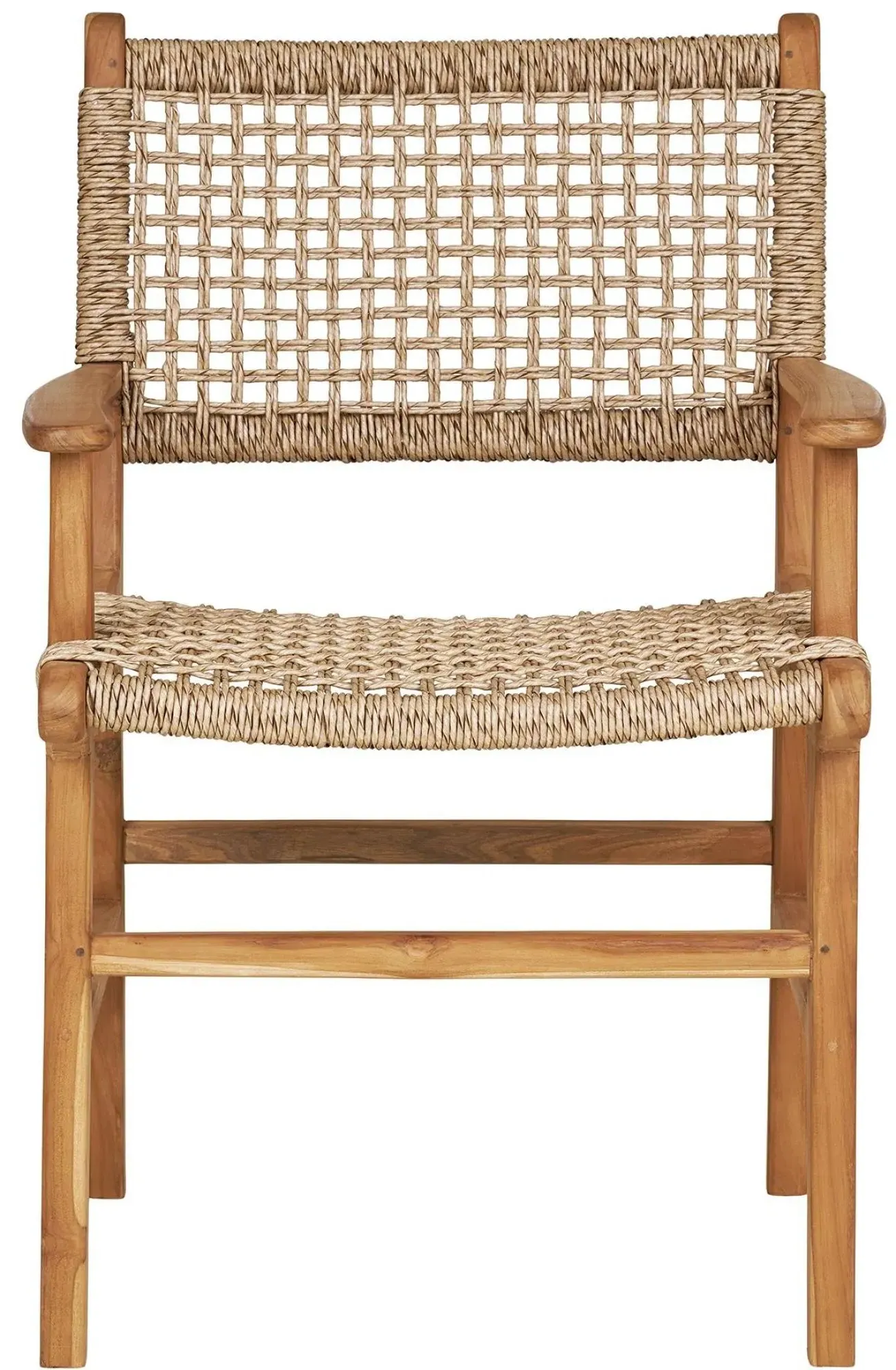 Derby Dining Armchair Set of 2 - Natural, Polyrattan Teak