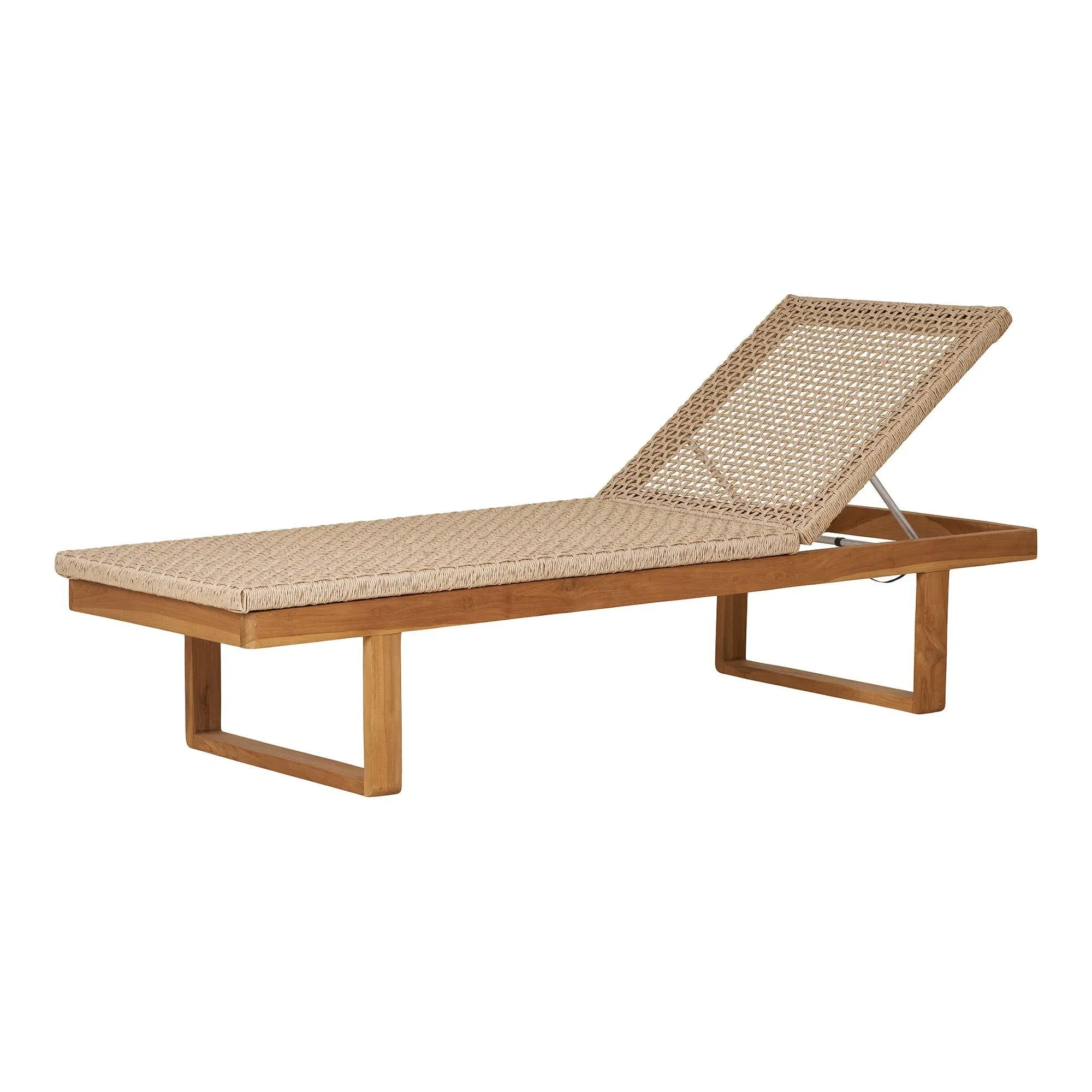 Derby Garden Sun Lounger - Natural, Teak Wood