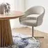 Dover Curved Swivel Dining Chair - Beige