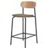 Estepona Barstool with Back - Natural, Ash Wood