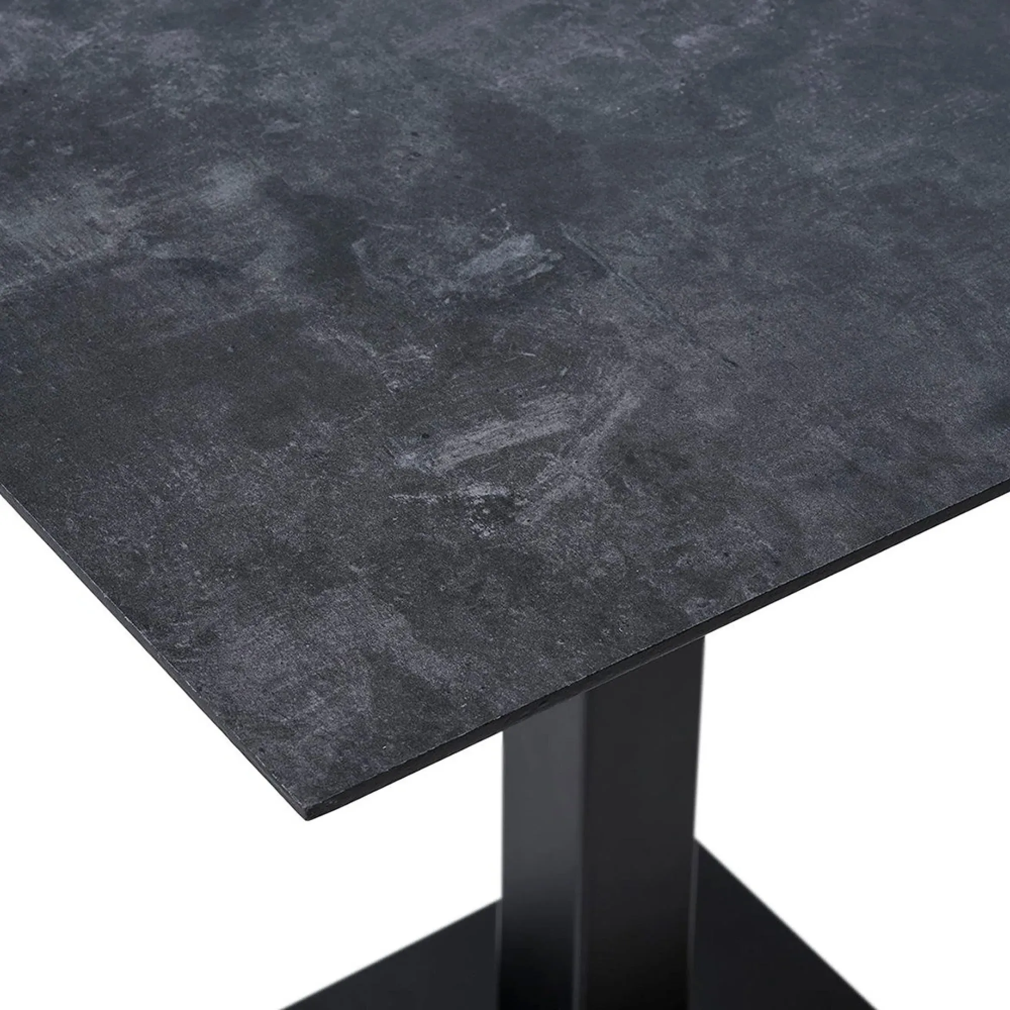 Fano Square Cafe Table - Black, Melamine