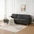 Firenze L-Shaped Sofa - Dark Grey, Fabric