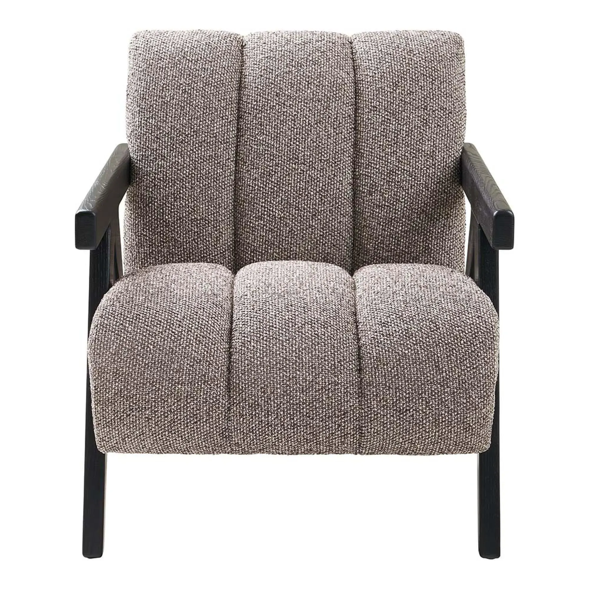 Florence Lounge Armchair - Brown, Fabric